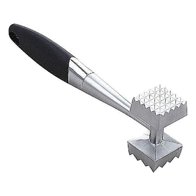 Picture of Meat Tenderizer Mallet Hammer - Black and Silver