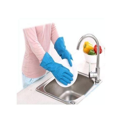 Picture of Half Hand Kitchen Gloves one Pair - Blue