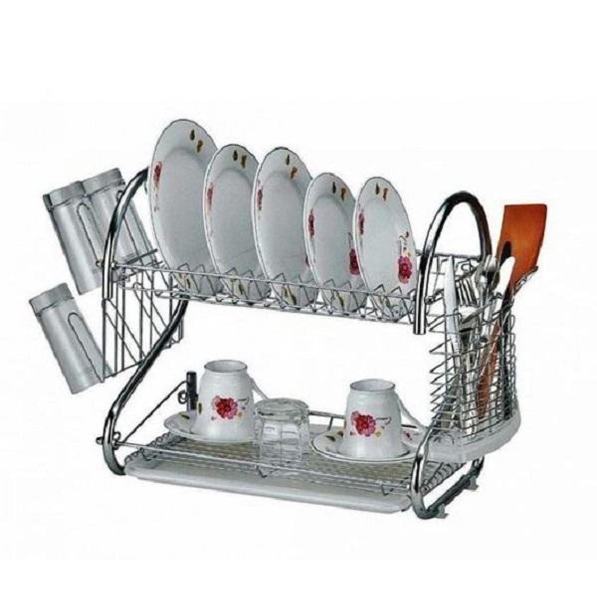 Picture of 2 Layer Crockery Rack - Silver