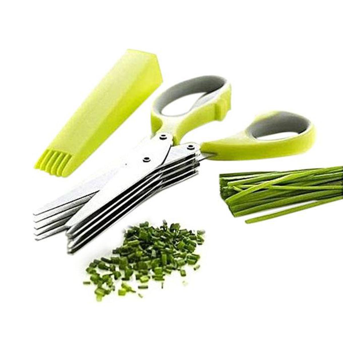 Picture of Vegetable Cutter 5 Blade Scissor - Green