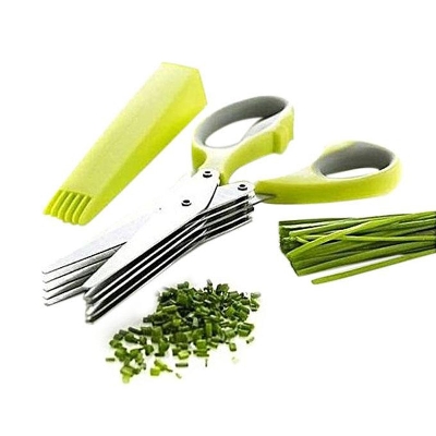 Picture of Vegetable Cutter 5 Blade Scissor - Green