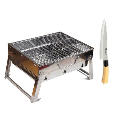 Picture of Outdoor Portable BBQ Stove With Knife - Black
