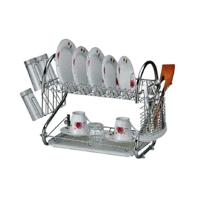Picture of 2 Layer Dish Drainer - Silver
