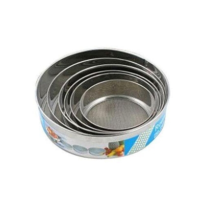 Picture of 6 pcs Set Durable Stainless Steel Round Flour/Rice Flour/Mesh Sifter - Silver