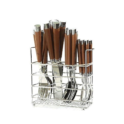 Picture of 24 Piece Spoon Set - Brown Color With Chopsticks Included- Complete Your Dining Set With This Stylish And Functional Collection