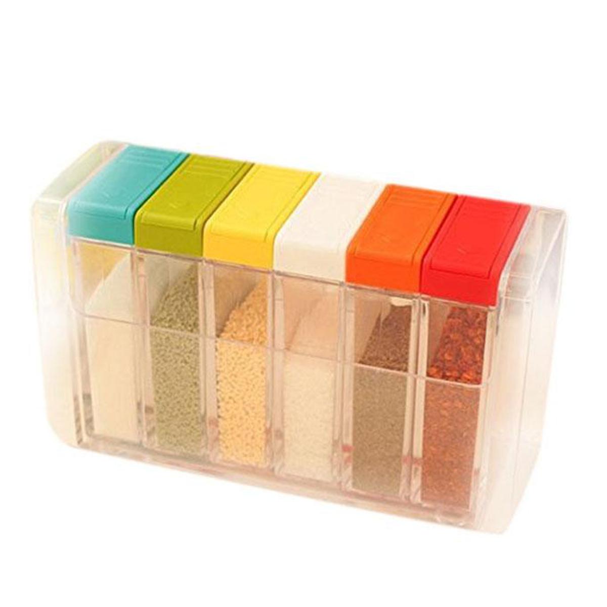 Picture of 6 Pcs Transparent Spice Storage Pot