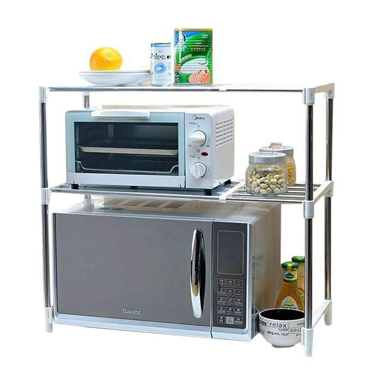 Picture of 2 Layer Oven Storage Rack - Silver
