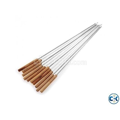Picture of 12 Pieces Barbecue Grill Sticks Set - Brown