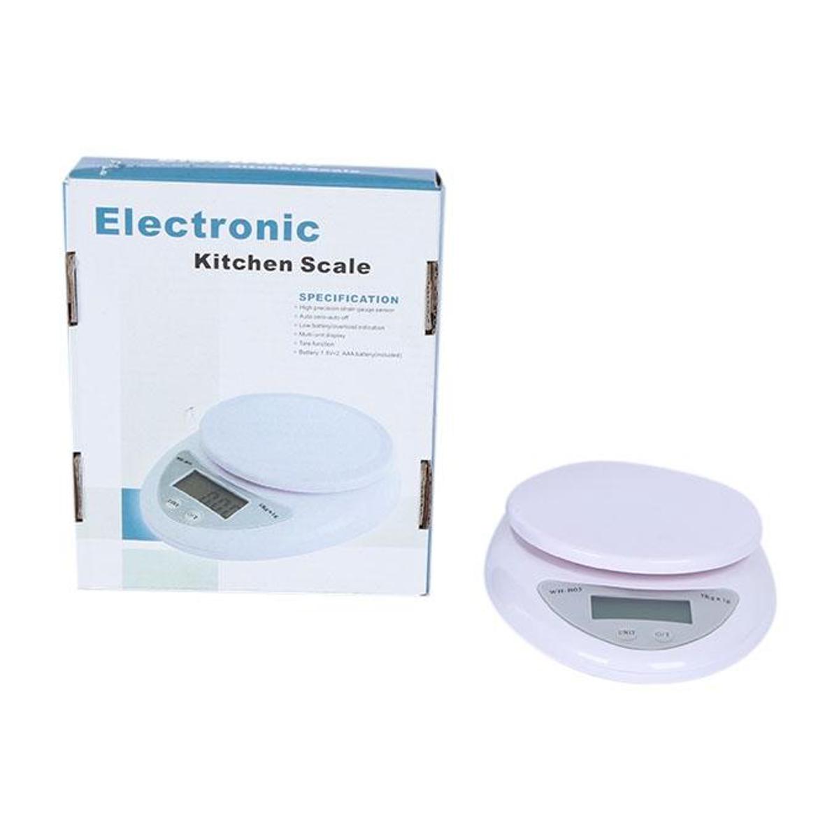 Picture of Electronic Kitchen Scale 5kg - White