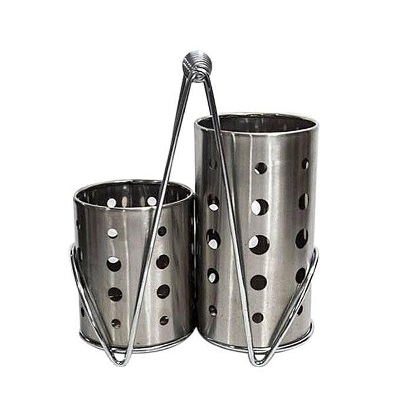 Picture of Double Spoon Holder – Silver