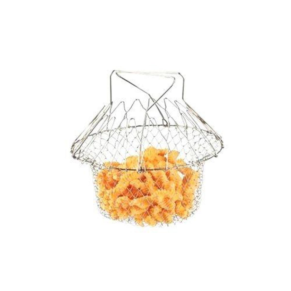 Picture of 12 in 1 Stainless Steel Chef Basket Kitchen Tool - Silver