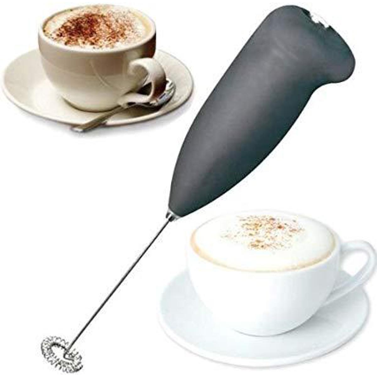 Picture of Milk Blender - Milk Frother, Electric Handheld Foam Maker For Making Lattes Coffee, Cappuccinos, Hot Chocolates, As Creamer And Egg (With Stainless Steel Stand)