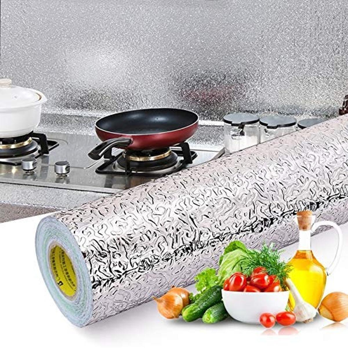 Picture of EF Aluminum Foil Paper Kitchen Stickers Waterproof Self-Adhesive Wallpaper(100cm*40cm)