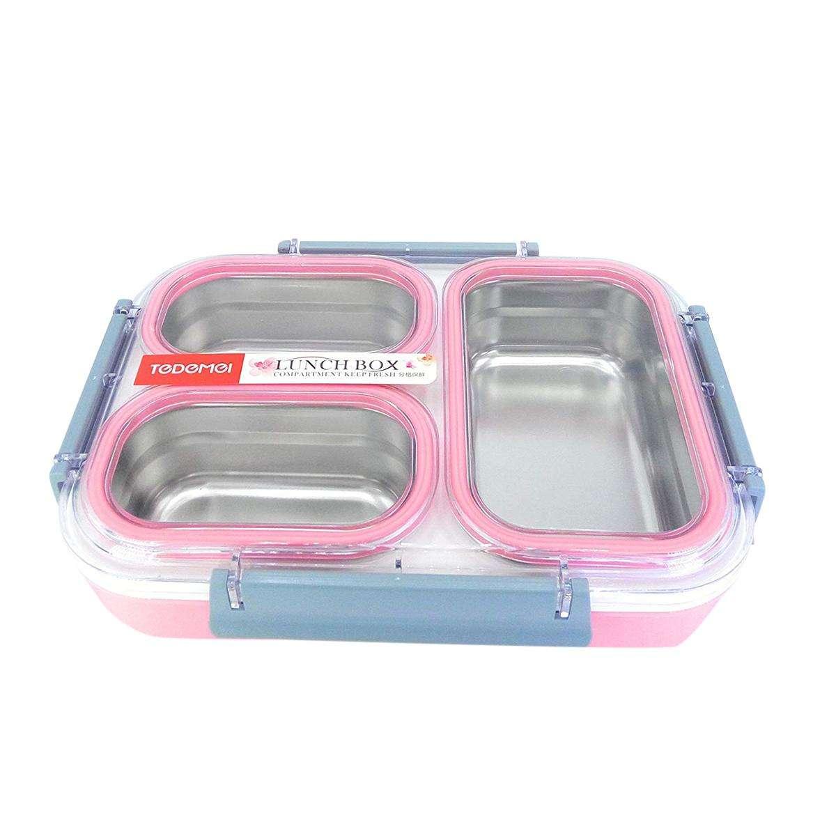 Picture of Tedemei 3 Containers Lunch Box (1200 Ml) - Convenient 3-Container Lunch Box For On-The-Go Meals