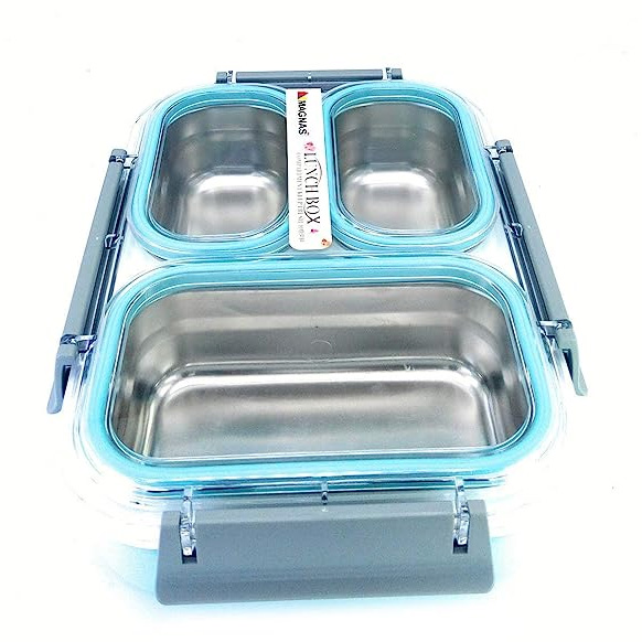 Picture of Tedemei 3 Containers Lunch Box (1200 Ml) - Convenient 3-Container Lunch Box For On-The-Go Meals