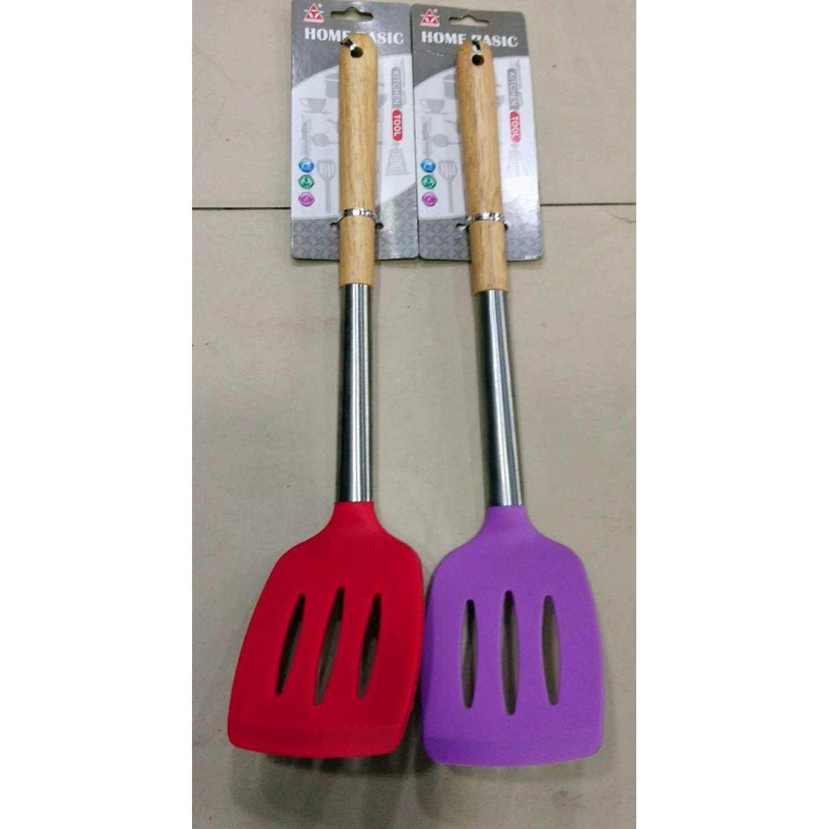 Picture of Silicon & Wood Spatula - Multicolor