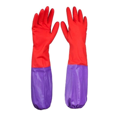 Picture of Full Hand Kitchen Gloves - Red and Purple