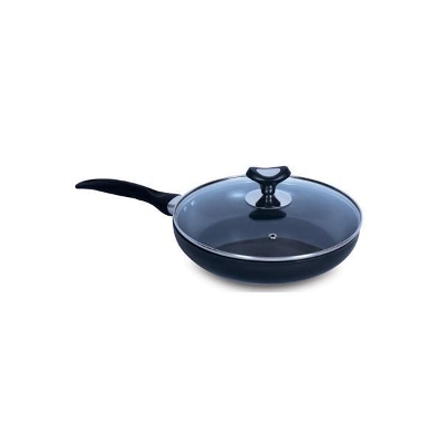 Picture of Non Stick 26CM Fry Pan With Glass Lid - Silver and Black