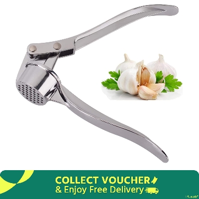 Picture of Stainless Steel Garlic press Kitchen Dining Tools- Silver
