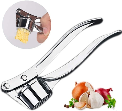 Picture of Stainless Steel Garlic press Kitchen Dining Tools- Silver