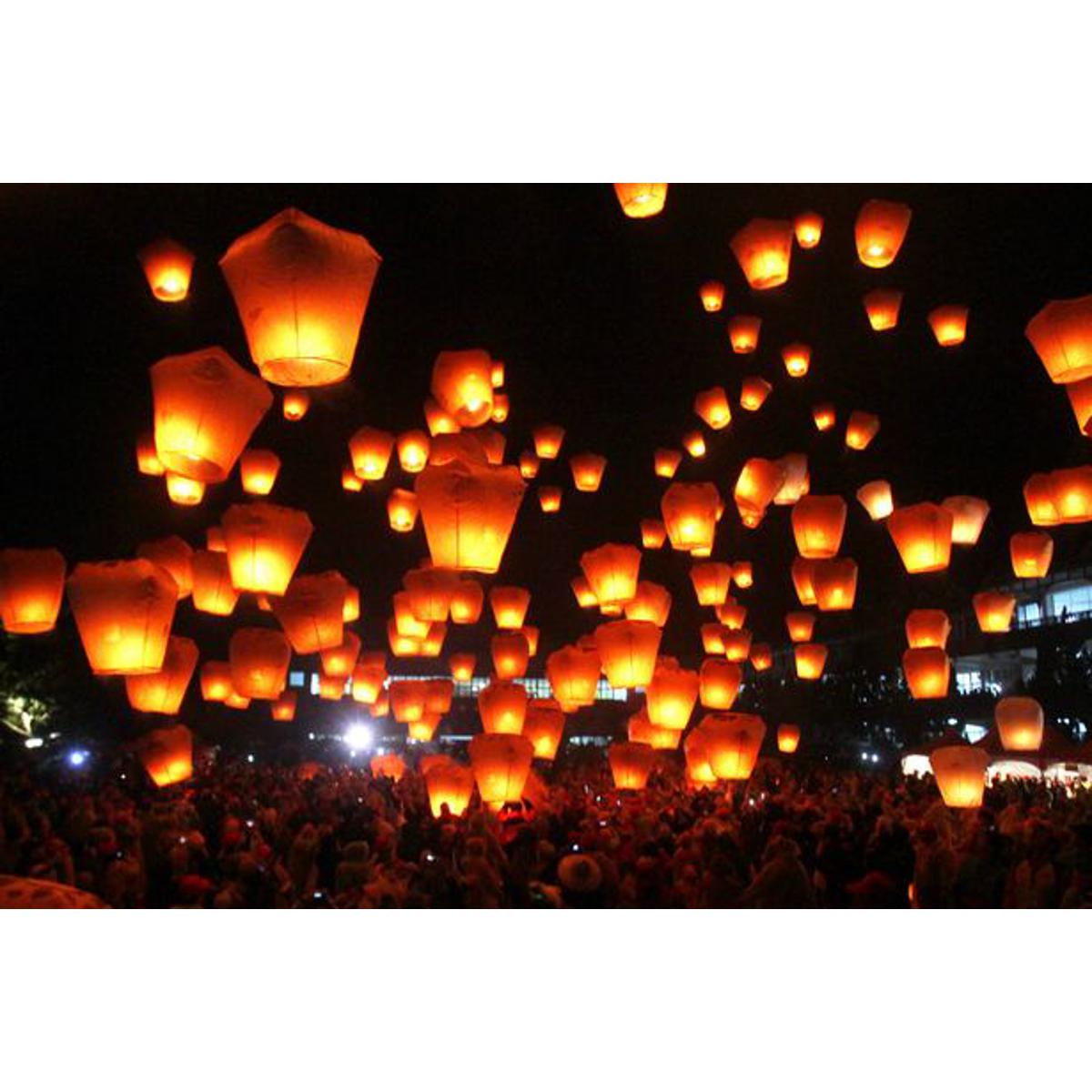 Picture of Sky Lantern for Festival 8 Pcs (Fanus)