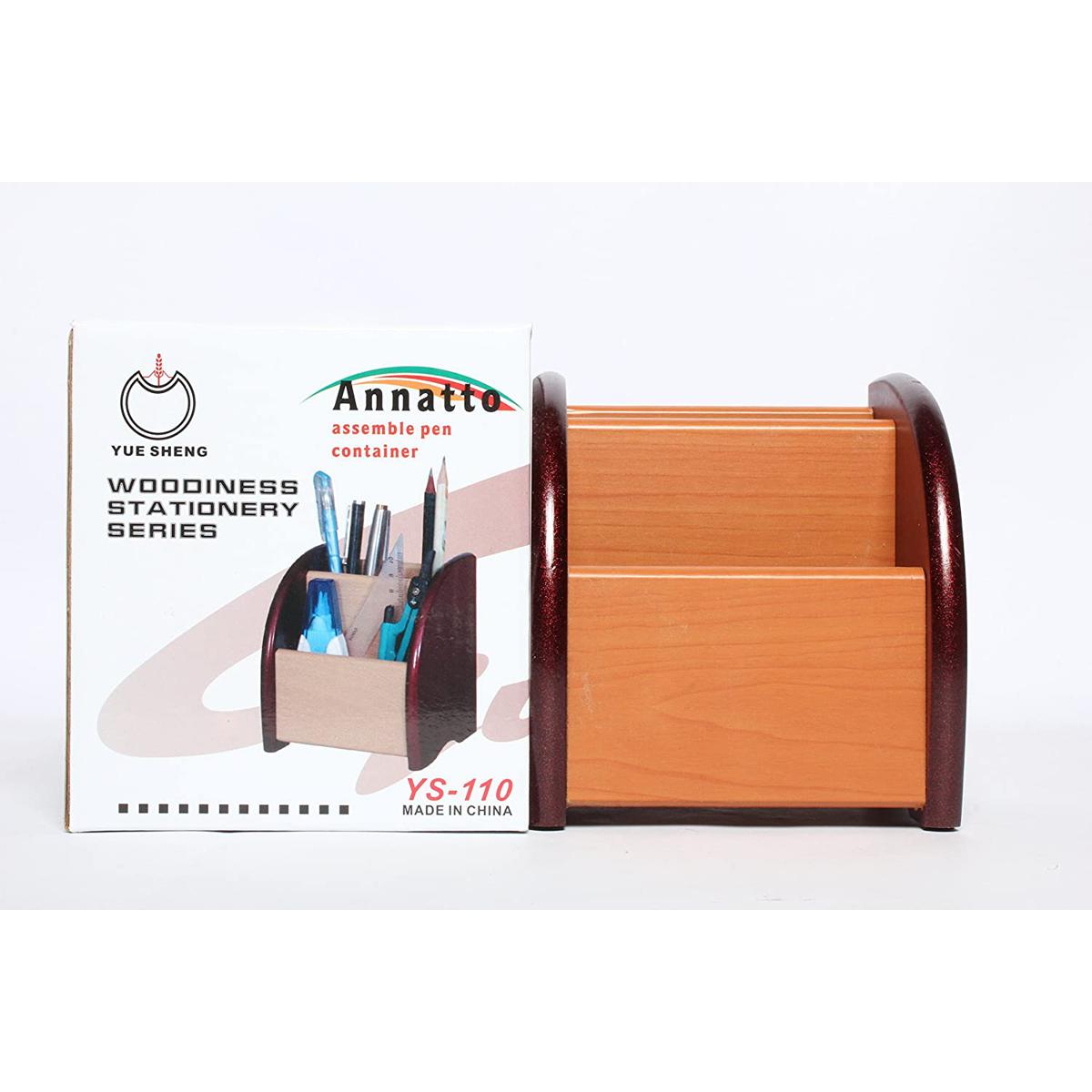 Picture of Wooden Pen Holder Stand – Brown