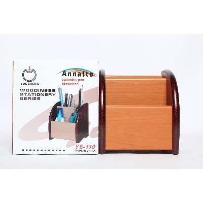 Picture of Wooden Pen Holder Stand – Brown