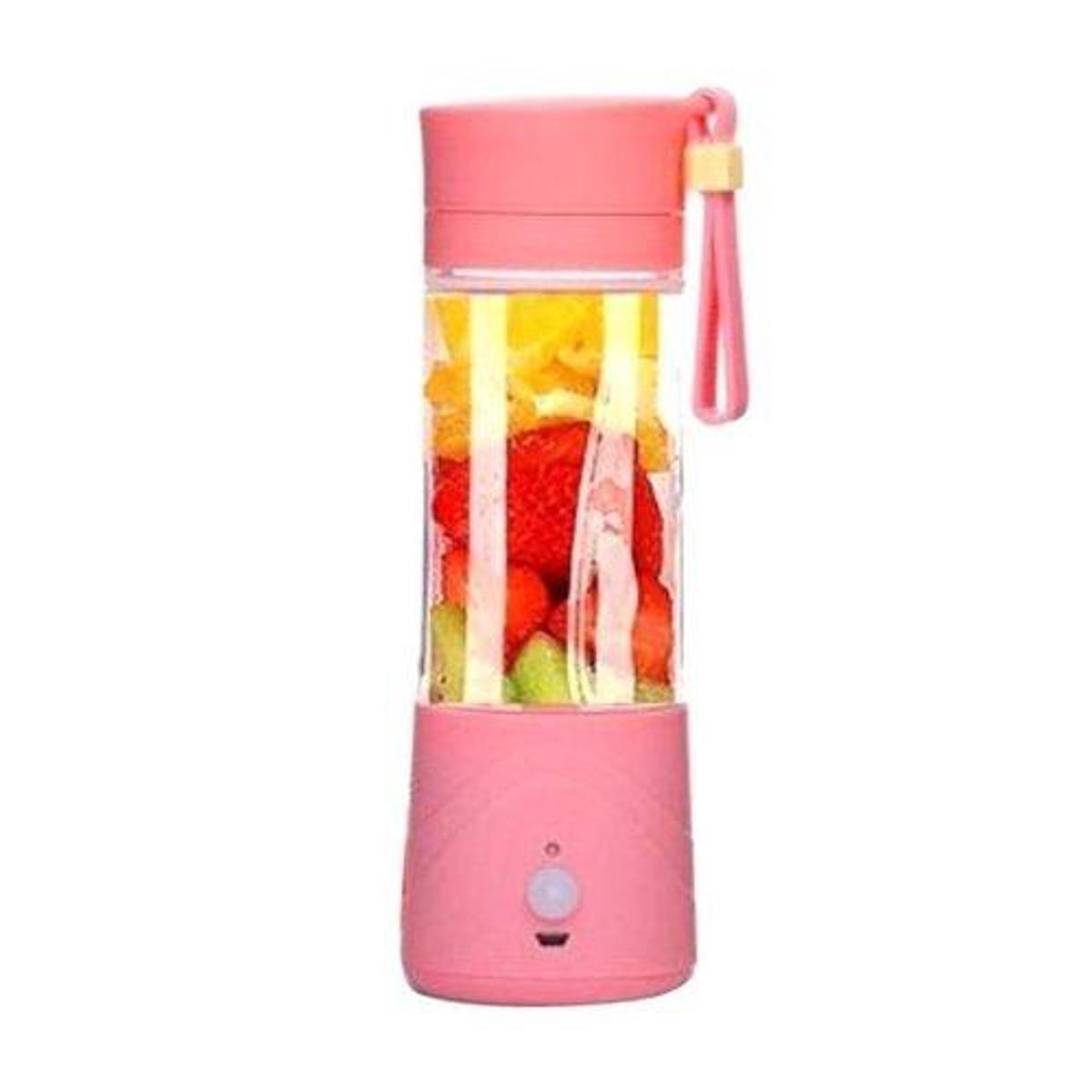 Picture of পোর্টেবল রিচার্জেবল স্মুদি ব্লেন্ডার এবং পাওয়ার ব্যাংক-গোলাপী