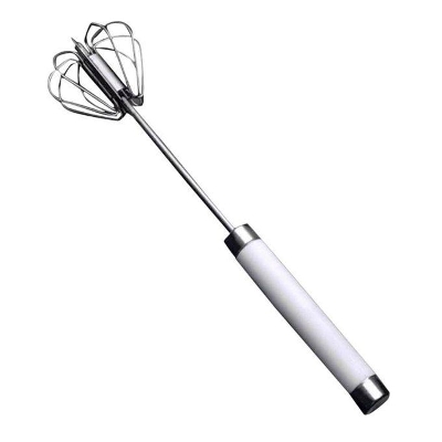 Picture of Stainless Steel Rotatable Hand Egg Beater - Silver