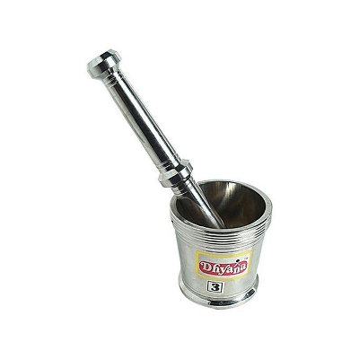 Picture of Stainless Steel Mortar and Pestle Set - Silver