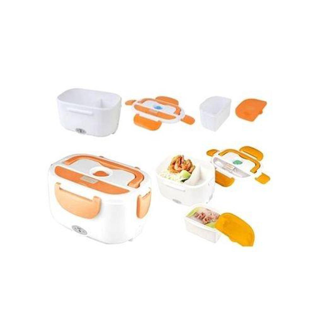 Picture of Portable Electric Lunch Box - White and Orange