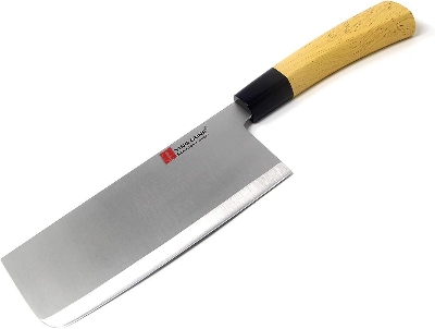 Picture of Stainless Steel wood handle kitchen knife,  Silver