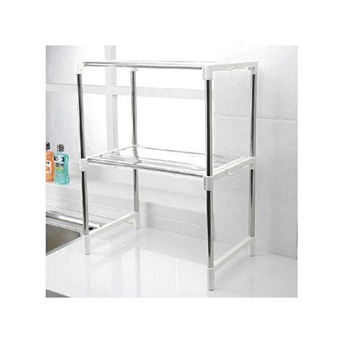 Picture of Microwave Oven Storage Rack Shelf Space Saving Kitchen Shelf