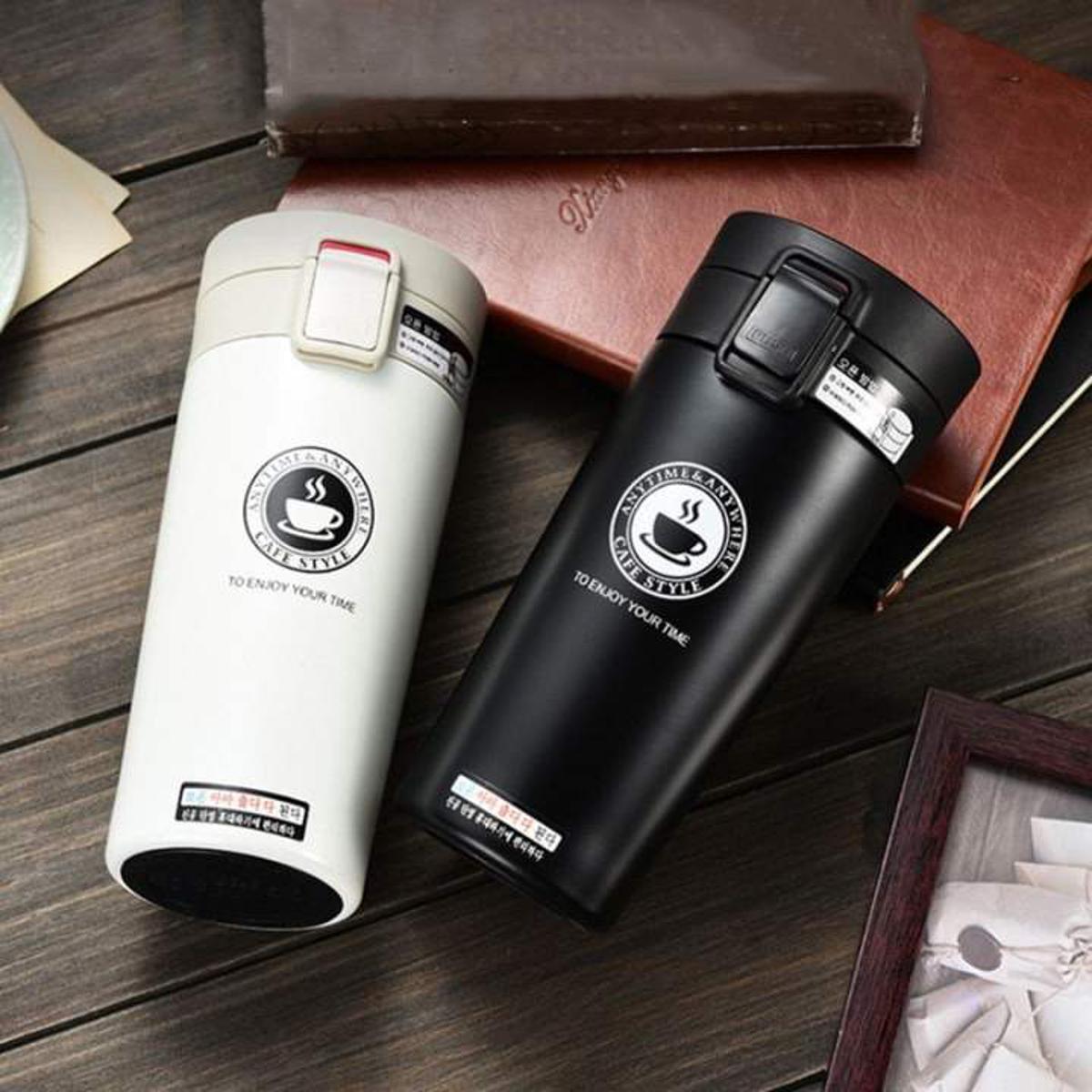 Picture of Tumbler Hot Fashion 380ml Stainless Steel Coffee Mugs Insulated Water Bottle Tumbler Thermos Cup Vacuum Flask Premium Travel Coffee Mug