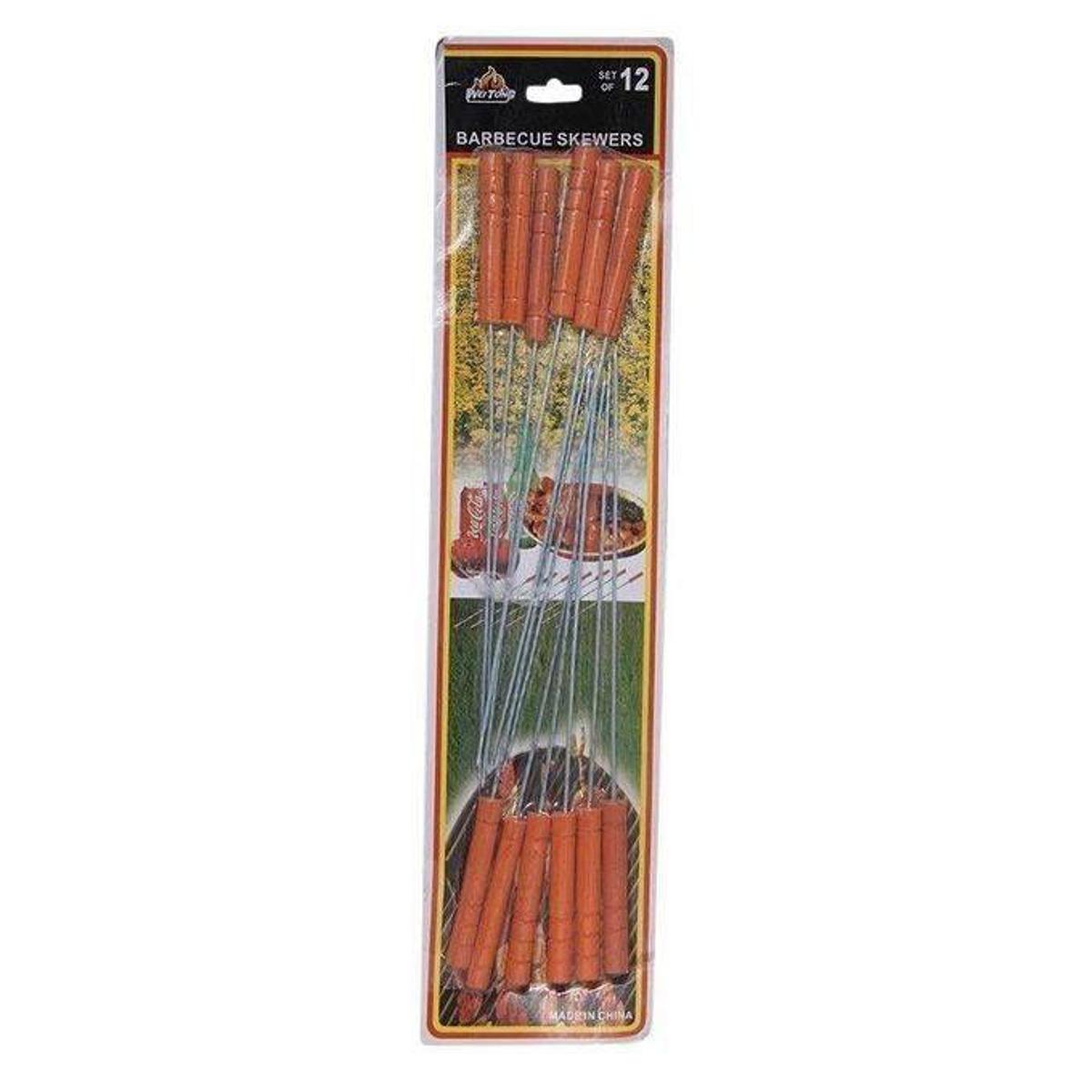Picture of BBQ Wooden Handle Skewers - 12 pcs