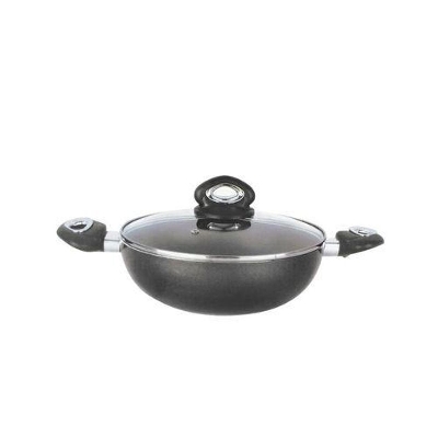 Picture of Non-Stick Korai With Cover 28cm - Black