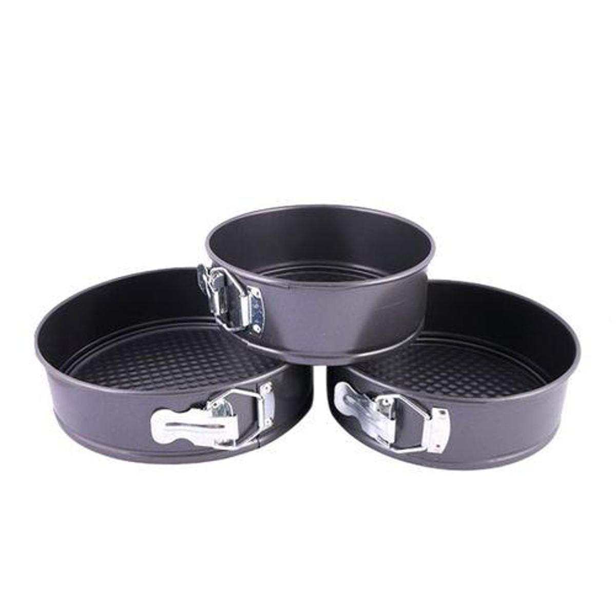Picture of Nonstic 3 Pieces Shape Cake Mould - Black