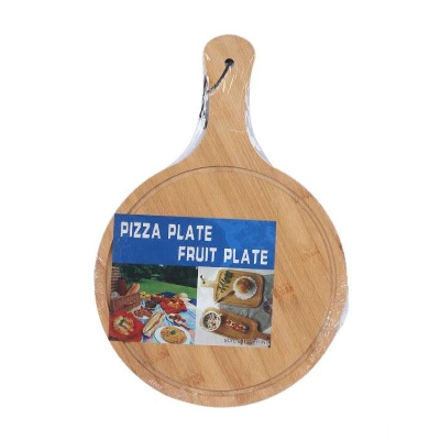 Picture of 10 Inch Wooden Pizza Platter - Brown