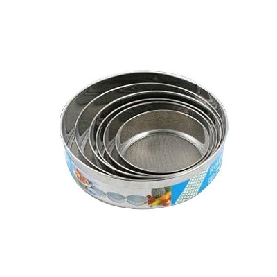 Picture of 6 Psc Set Durable Stainless Steel Round Flour/Rice Flour/Mesh Sifter - Silver