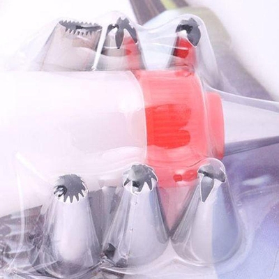 Picture of Silicone Cake Decoration Nozzles Set - Silver