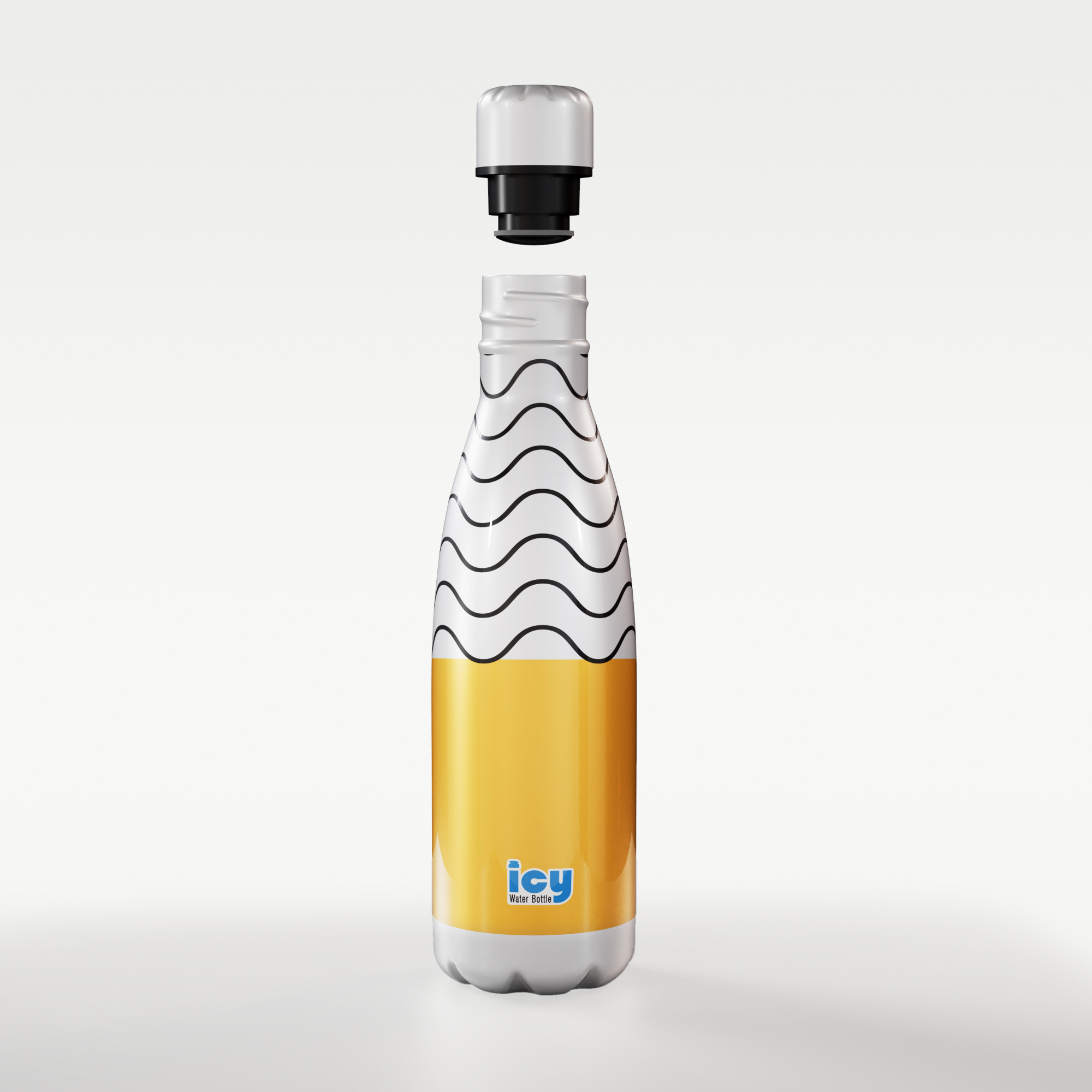 Picture of Hot & Cold Stylish SS Cola Water Bottle 450 ML | Leak-Proof with Eye-Catching Spiral Print | Wide Mouth for Effortless Filling | Double-Walled Insulated Inner Steel and Sturdy Outer | Ideal for Daily Hydration at School, Office, Gym | Modern and Eco-Friendly |Gear Up
