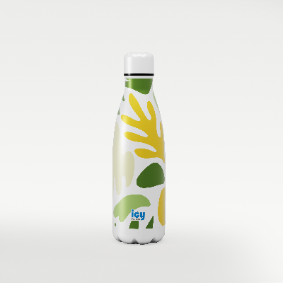 Picture of Hot & Cold Stylish SS Cola Water Bottle 450 ML | Leak-Proof with Eye-Catching Spiral Print | Wide Mouth for Effortless Filling | Double-Walled Insulated Inner Steel and Sturdy Outer | Ideal for Daily Hydration at School, Office, Gym | Modern and Eco-Friendly |Gear Up