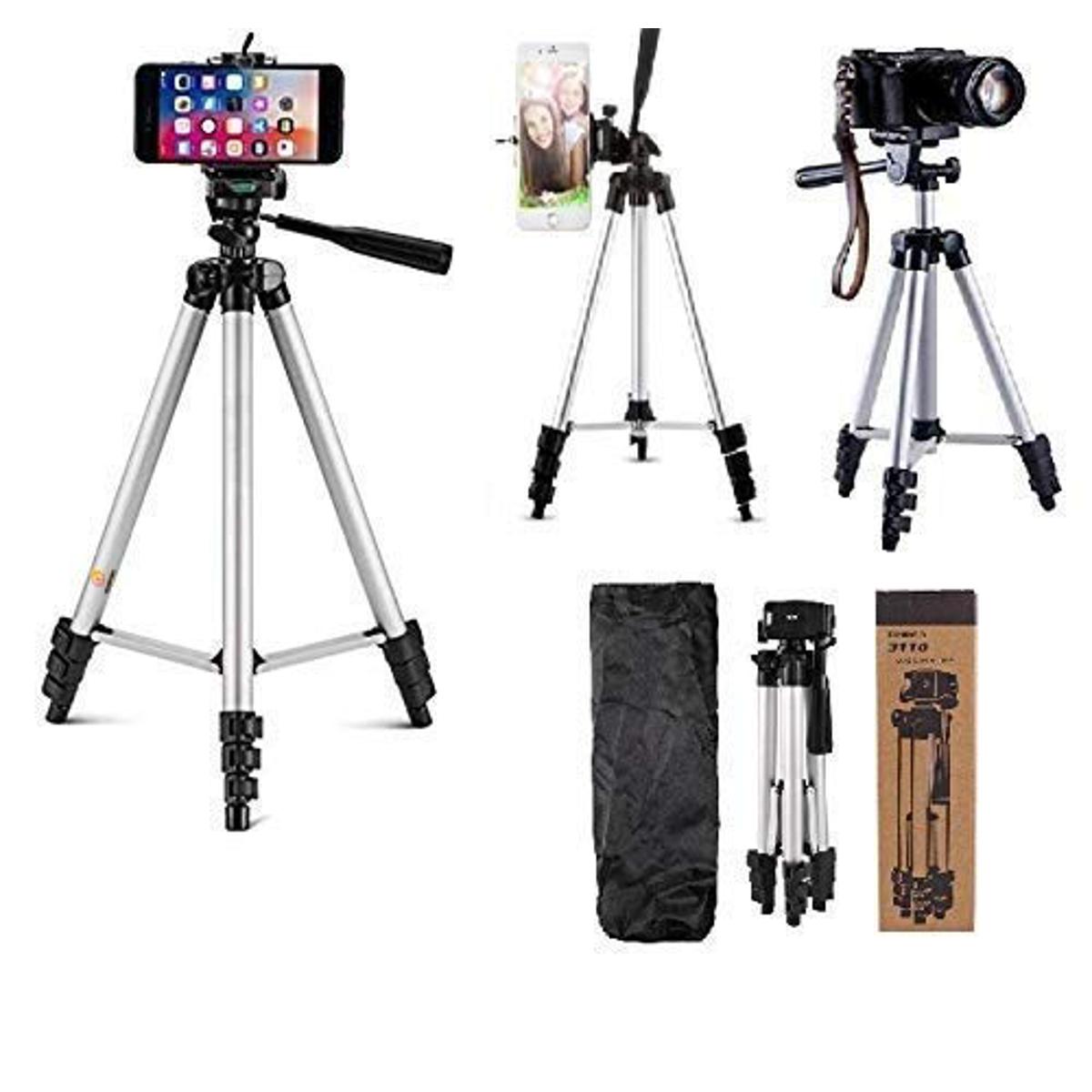 Picture of Tripod 3110 Camera Stand With Phone Holder Clip - Silver