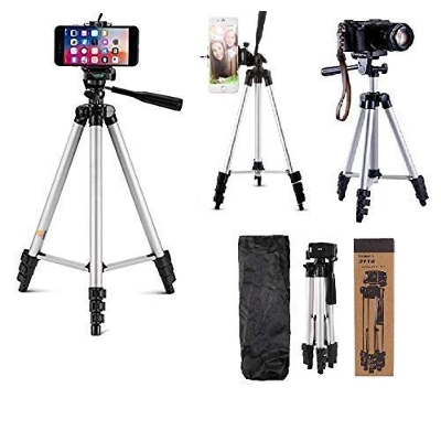 Picture of Tripod 3110 Camera Stand With Phone Holder Clip - Silver