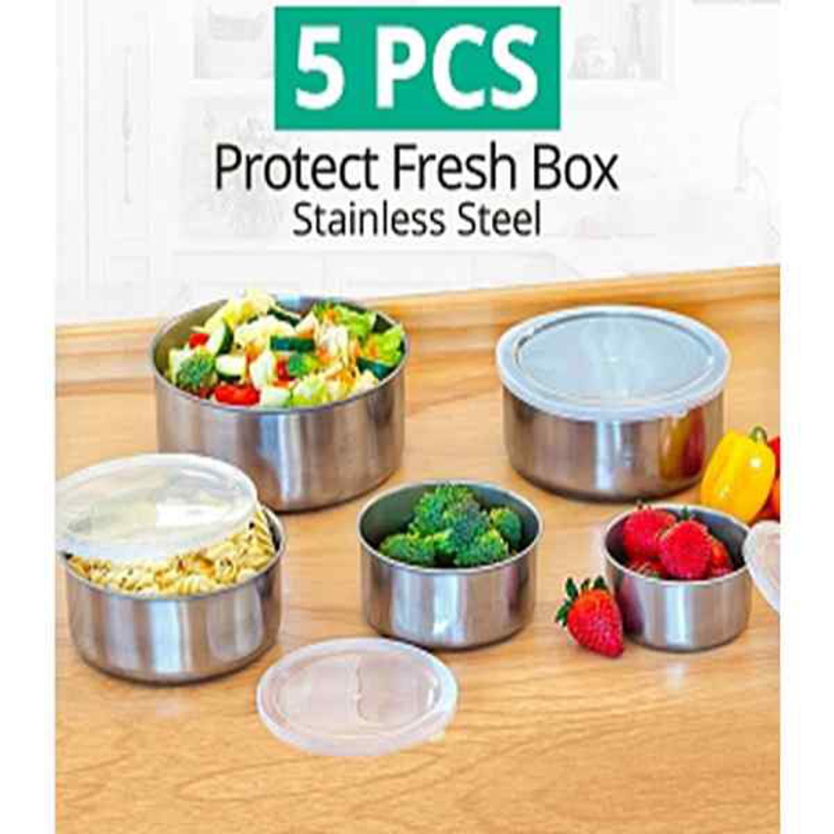 Picture of Protect Fresh Box 5 Pieces High Quality Stainless Steel Ware Set