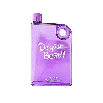 Picture of Notebook Transparent Water Bottle - 380ml - Purple