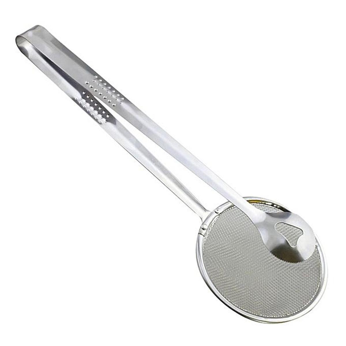 Picture of Stainless Steel Net Folder Oil Drain Food Clip Strainer
