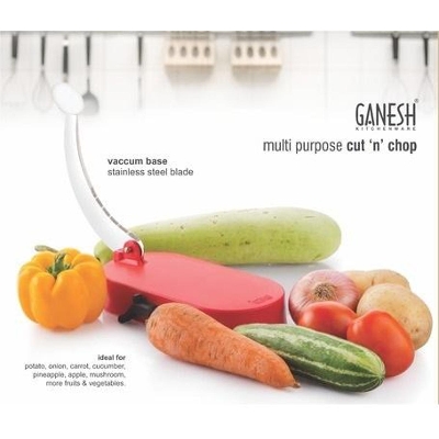 Picture of Plastic And Stainless Steel Ganesh Cut 'N' Chop Vegetable Cutter For Kitchen - Multicolor