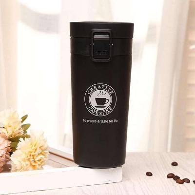 Picture of Tumbler Hot Fashion 380ml Stainless Steel Coffee Mugs Insulated Water Bottle Tumbler Thermos Cup Vacuum Flask Premium Travel Coffee Mug