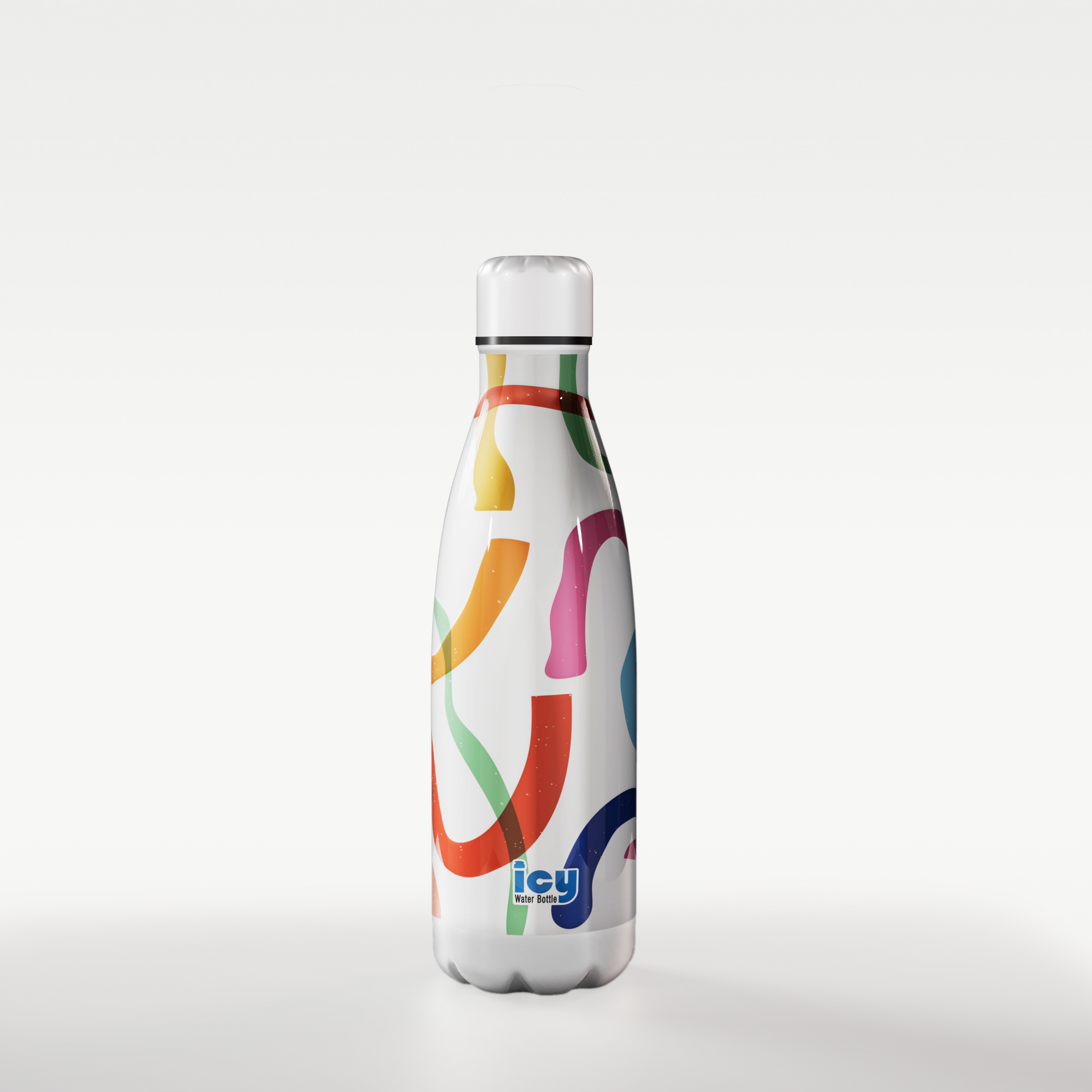Picture of Hot & Cold Stylish SS Cola Water Bottle 450 ML | Leak-Proof with Eye-Catching Spiral Print | Wide Mouth for Effortless Filling | Double-Walled Insulated Inner Steel and Sturdy Outer | Ideal for Daily Hydration at School, Office, Gym | Modern and Eco-Friendly | Garden Tapestry